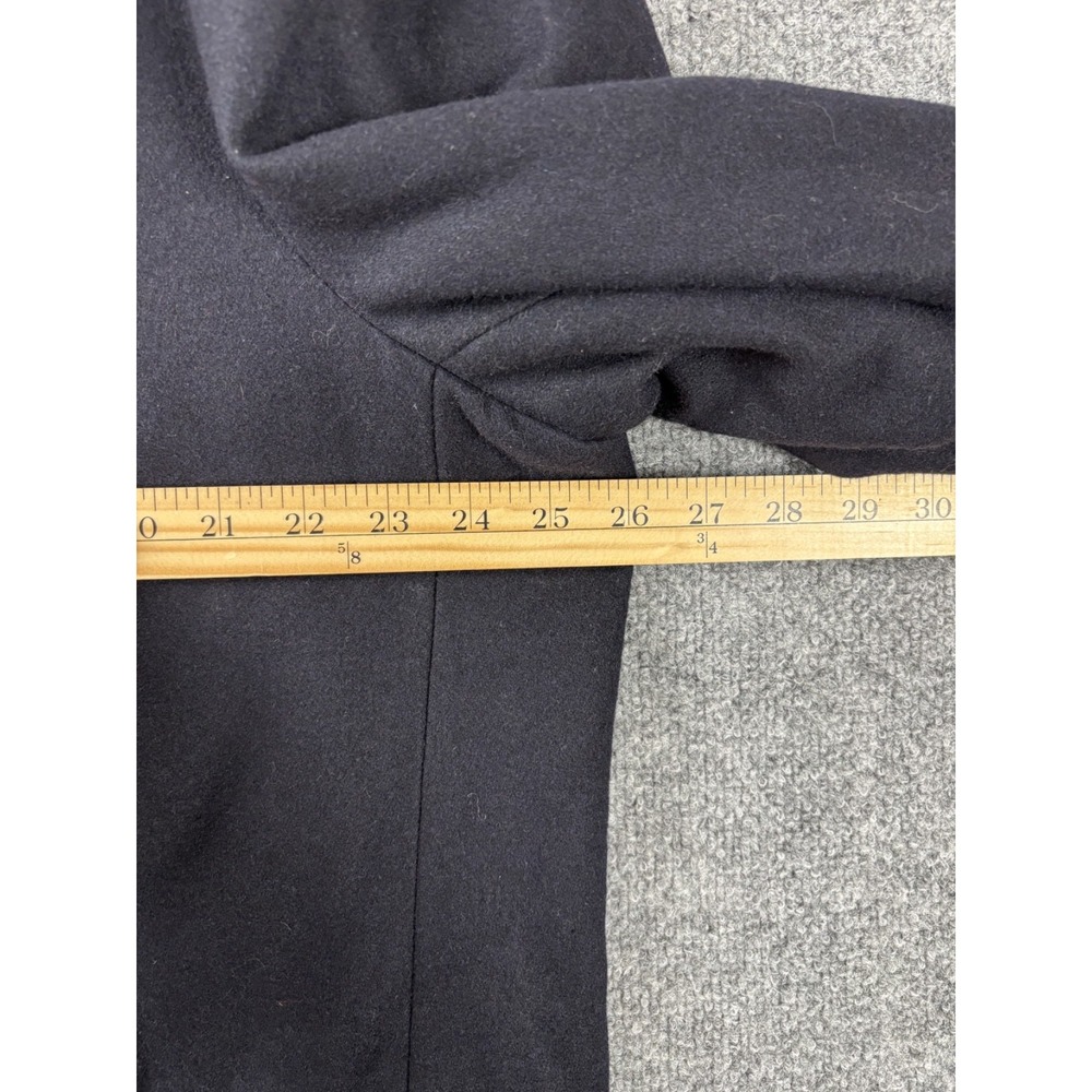 Ralph Lauren Coat Men Size 48L Navy Blue Luke Peacoat Wool‎ Heritage Nautical - Picture 8 of 9